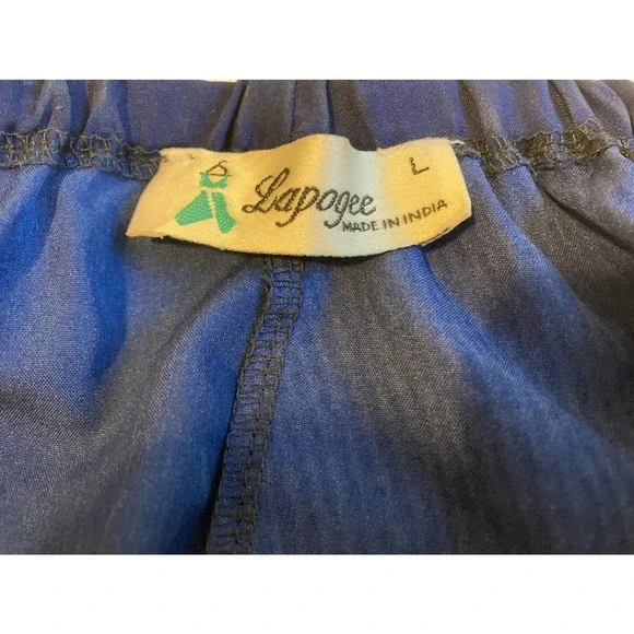 Lapogee Blue Tunic - African Women Print - Size Large - Picture 3 of 4